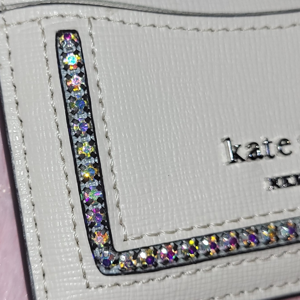 Kate Spade Crystal Inlay Card Wallet - Picture 16 of 17